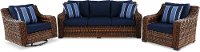 3 Piece Navy Outdoor Patio Set - Tortola