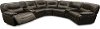 Ghost Gray Leather-Match 7 Piece Power Reclining Sectional - Max-1