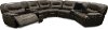 Ghost Gray Leather-Match 7 Piece Power Reclining Sectional - Max-2