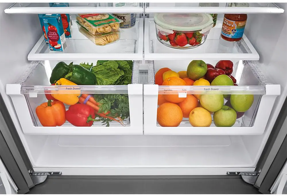 FFHD2250TS Frigidaire 21.7 cu ft French Door Refrigerator - Counter Depth Stainless Steel-3