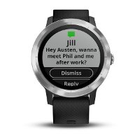 010-01769-01 Garmin Vivoactive 3 Fitness Band Smart Watch Black-4