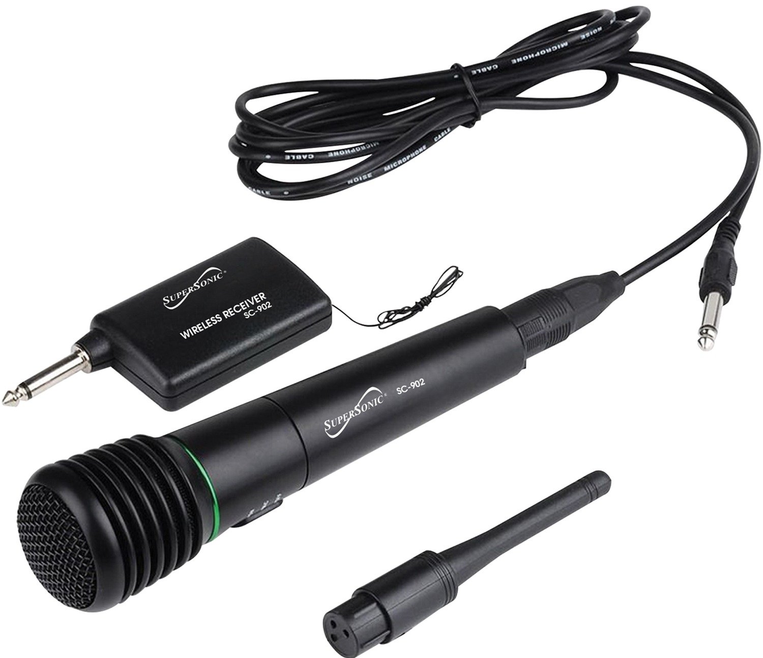 SC-902/BLACK 2 in 1 Wireless/Wired Professional Microphone-1