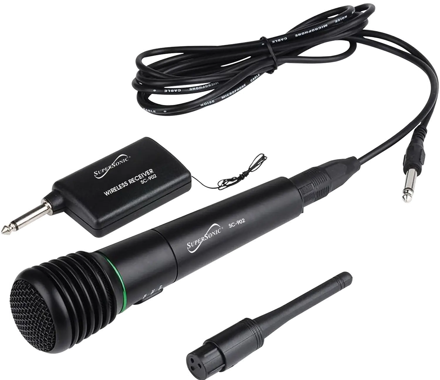 SC-902/BLACK 2 in 1 Wireless/Wired Professional Microphone-1
