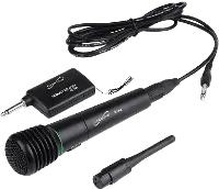 SC-902/BLACK 2 in 1 Wireless/Wired Professional Microphone