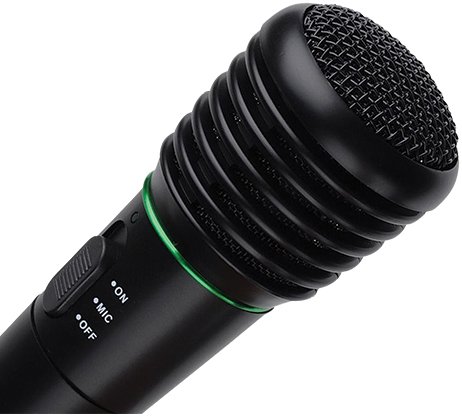 SC-902/BLACK 2 in 1 Wireless/Wired Professional Microphone-3