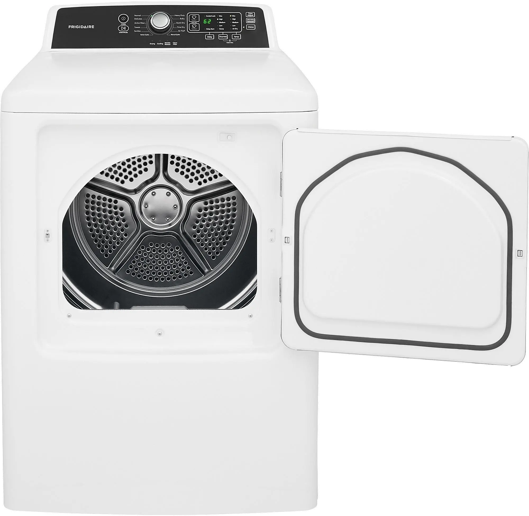 FFRG4120SW Frigidaire Gas Dryer - 6.7 Cu. Ft. White-6