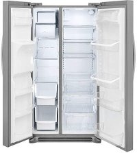 DGHX2355TF Frigidaire Gallery 22.2 cu. ft. Side by Side Refrigerator - 33 Inch Stainless Steel-4