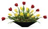 24 Inch Red and Yellow Tulips Arrangement