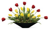 24 Inch Red and Yellow Tulips Arrangement