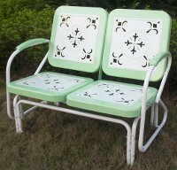Lime Green Glider - Retro Metal
