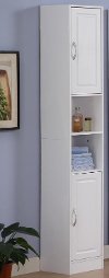76422 White Tower Storage with 2 Doors