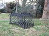 123257 Metal Outdoor Patio Garden Bridge (4 Inch) - Ivy League