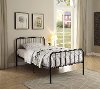 Modern Black Twin Metal Bed