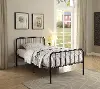 Modern Black Twin Metal Bed