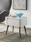Black and White End Table - Phoebe