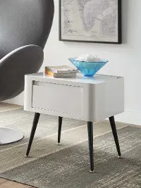 Black and White End Table - Phoebe