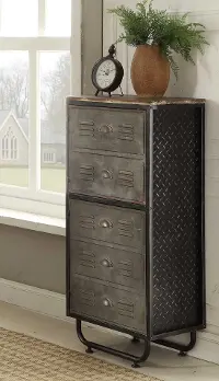 2 Door Industrial Bookcase - Locker