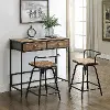 Urban Loft Pine 3 Piece Counter Height Breakfast Set