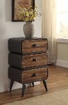Modern Industrial Metal and Pine 3-Drawer Chest - Urban Loft