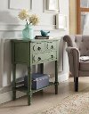Green 3 Drawer Living Room Chest - Simplicity