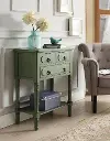 Green 3 Drawer Living Room Chest - Simplicity