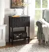 Black 3 Drawer Living Room Chest - Simplicity
