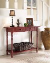 Classic Red Entry Table - Simplicity