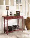 Classic Red Entry Table - Simplicity
