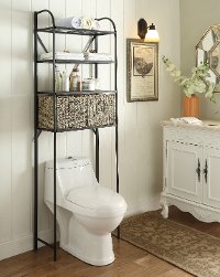 Black Metal Storage Space Saver with 2 Baskets - Windsor