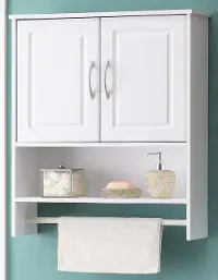 White 2 Door Wall Cabinet