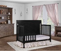 Black 5-in-1 Convertible Crib - Cape Cod
