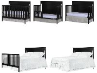 Black 5-in-1 Convertible Crib - Cape Cod-3