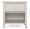 Antique Gray 1-Drawer Nightstand - Universal