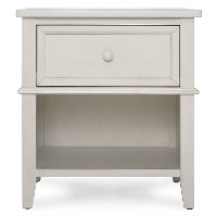 Antique Gray 1-Drawer Nightstand - Universal