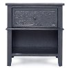 Weathered Gray 1-Drawer Nightstand - Universal