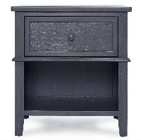 Weathered Gray 1-Drawer Nightstand - Universal