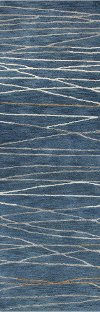 Azure Blue 8 Foot Runner Rug - Greenwich