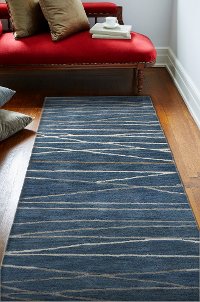 Azure Blue 8 Foot Runner Rug - Greenwich-2