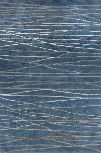 6 x 9 Medium Azure Blue Rug - Greenwich