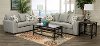 Casual Contemporary Gray 5 Piece Living Room Set - Hannah