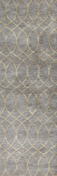 Gray 8 Foot Runner Rug - Greenwich