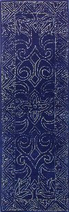 3 x 8 Runner Navy Blue Rug - Venezia -2