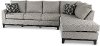Slate Gray 2 Piece Sectional Sofa with RAF Chaise - Emerson