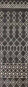 Charcoal Gray 8 Foot Runner Rug - Chelsea