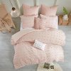 Pink Queen 7 Piece Brooklyn Cotton Jacquard Duvet Bedding Collection-2