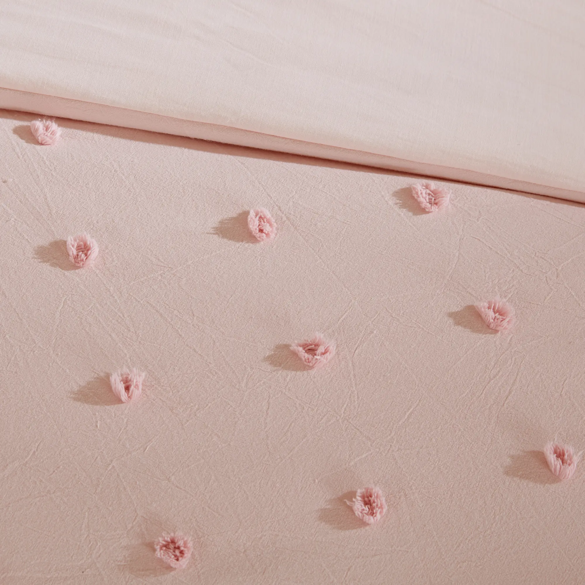 Pink Queen 7 Piece Brooklyn Cotton Jacquard Duvet Bedding Collection-8