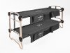 30501BO Large Black Bunk Bed with 2 Organizers