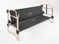 30501BO Large Black Bunk Bed with 2 Organizers-2