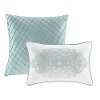 Seafoam Lavine Queen 12 Piece Jacquard Duvet Bedding Collection-4