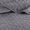 Harper Gray Velvet Queen 3 Piece Coverlet Bedding Collection-3